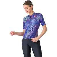 Castelli Cosmic Short Sleeve Jersey Bleu L Femme