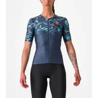 Castelli Free Speed 2 Short Sleeve Tri Jersey Bleu S Femme