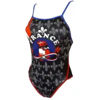 Turbo Maillot De Bain à Fines Bretelles France Coq
