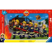 Ark Puzzle pour enfants 12001030 - Nos sauveteurs en action - 15 pièces Puzzle cadre Fireman Sam (15 pièces)