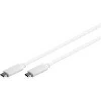 Microconnect USB3.1CC2W câble USB USB 3.2 Gen 2 (3.1 Gen 2) 2 m USB C Blanc