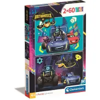 Clementoni Puzzle CLE 2x60 Roues de chauve-souris SuperKolor 24812