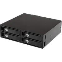 StarTech.com .com SATSASBP425 Obturateur de baie de lecteur 13,3 cm (5.25") Plateau de stockage de disques Noir