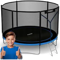 Neo-Sport Trampoline de jardin 10ft/312cm avec filet extérieur et échelle