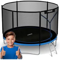 Neo-Sport Trampoline de jardin 8ft/252cm avec filet extérieur et échelle
