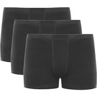 ZUBEK Boxers 'Men's Merino Wool Boxer Briefs (Trunks) – 3 Pack' noir