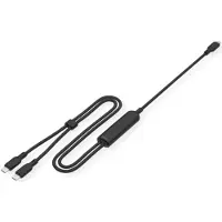 Value Câble de charge USB type C split, C - 2x C, ST/ST, max. 100W, noir, 1,8 m