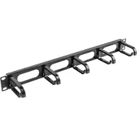 Lanberg AK-1205-B Accessoires pour rack Panneau de gestion des câbles, Armoire serveur : accessoires, Noir