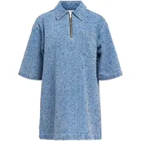 Object Frida 3/4 Sleeve Short Dress Bleu 42 Femme