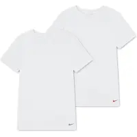 Nike Crew Short Sleeve Base Layer 2 Units Blanc 11-13 Years Garçon