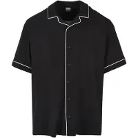 Urban Classics Bowling Short Sleeve Shirt Noir S Homme