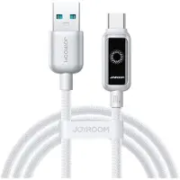 JOYROOM Câble de données à charge rapide USB-A vers USB-C 66 W, 1,2 m - Blanc