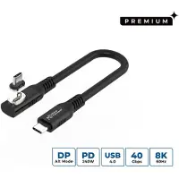 Microconnect MC-LS-USB4CC0.15-A, 0,15 m, USB-C, USB-C, USB4 Gen 3x2, noir