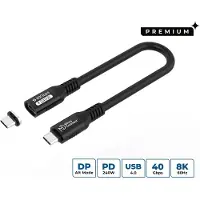 Microconnect MC-LS-USB4CC0.15, 0,15 m, USB-C, USB-C, USB4 Gen 3x2, noir