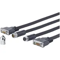 VivoLink PRODVICW15 câble DVI 15 m DVI-D Noir