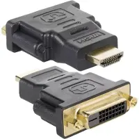 Techly Adaptateur HDMI vers (DVI, 6.40 cm), Adaptateur données + vidéo, Noir