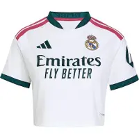 Adidas Real Madrid 26/27 Cropped Home Woman Short Sleeve T-shirt Noir S Femme