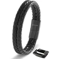 SERASAR Bracelet 'Double' noir