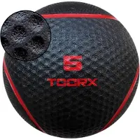 Toorx Fitness Médecine-ball 1 - 6 kg | Noir complet - 5kg - Rouge
