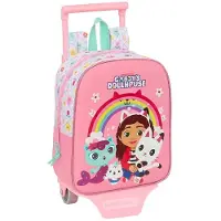 Safta Gabby´´s Dollhouse 6l Wheeled Backpack Rose Enfants