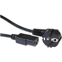 ACT CEE 7/7 - C13, 3.00m Noir 3 m CEE7/7 Coupleur C13