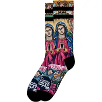 American Socks Chaussettes de - Guadalupe - Mid High - S-M - pour Unisexe - multicolore - Taille S-M