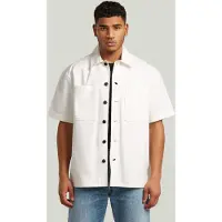 G-Star Chemise Bowling 2‑Pocket Regular légère - Blanc - Hommes