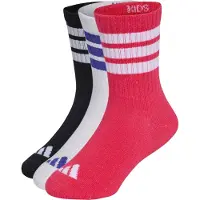 Adidas Chaussettes 'Kids 3-Stripes Cushioned Crew 3 Pair Pack' bleu violet / rose foncé / noir / blanc
