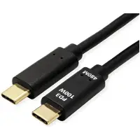 Value Câble USB 2.0, C-C, ST/ST, 100W, noir, 3 m (11.99.8310)