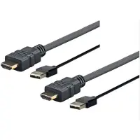 VivoLink Câble USB USB-A - HDMI 2 m noir (PROHDMIUSB2) (2 m), Câble vidéo, Noir