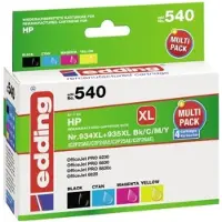 Edding EDD-540 - Compatible - Encre à base de pigments - noir - cyan - magenta - jaune - HP - Multipack - OfficeJet PRO 6230 - 6830 - 6830c (18-540)