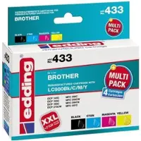 Edding EDD-433 Druckerpatrone 4 Stück(e) Kompatibel Schwarz - Cyan - Magenta - Gelb (18-433)