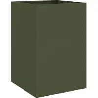 vidaXL Jardinière vert olive 52x48x75 cm acier
