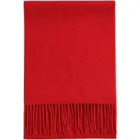 GOBI Cashmere Écharpe 'Unisex Cashmere Fringed Scarf' rouge