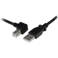 StarTech.com .com Câble USB 2.0 A vers USB B Coudé à Gauche Mâle / Mâle pour imprimante - 3 m - Noir