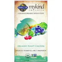 Garden of life , MyKind Organics, Calcium Végétal Biologique, 180 Comprimés Végétaliens
