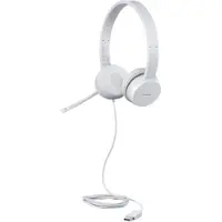 Lenovo Casque sans fil - - Len Stereo USB Headset 100 - Blanc - USB - Réglage du volume