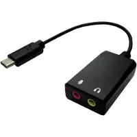 Value Adaptateur USB type C - 2x 3,5mm audio, ST/BU, 0,13 m