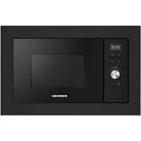 Heinner HMW-MDBI28GDBK Micro-ondes encastrable 28 L, 900 W, grill 1000 W, 21 programmes, noir