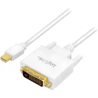 Logilink Câble adaptateur Mini DisplayPort - DVI, blanc