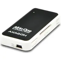 Axagon CRE-X1 - CF - CF Type II - MMC - MMC Mobile - MMCmicro - MS Duo - MS PRO - Mémoire (USB 2.0), Lecteur de carte mémoire, Noir, Blanc, Multicolore