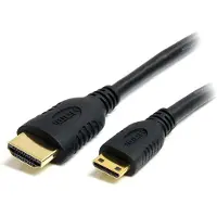 StarTech.com Câble HDMI haute vitesse avec Ethernet 1 m - HDMI vers HDMI Mini - M/M - Câble HDMI avec Ethernet - HDMI mâle pour 19 pin mini HDMI Type C mâle - 1 m - blindé - noir