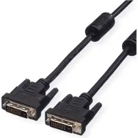 Value 11.99.5555 câble DVI 5 m DVI-D Noir