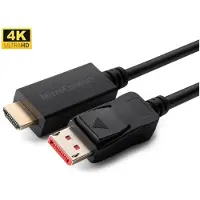 Microconnect DisplayPort — HDMI (Typ A) (2 m), Câble vidéo, Noir