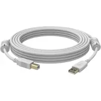 Vision Câble USB 2.0 5m USB A USB B Blanc