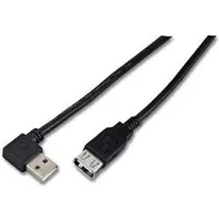 EFB Elektronik USB2.0 Verlängerung A(gewinkelt)-A,St-Bu,1.5m,sw,Classic
