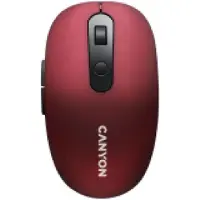 Canyon souris optique silencieuse 2en1 sans fil CMSW09, résolution réglable 800/1000/1200/1500dpi, 2en1 (BT/2.4GHz), rouge