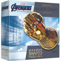 Trefl Wood Craft Origin Puzzle Marvel : Infinity Gauntlet 505 pièces - bois