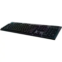 Logitech Gaming G915 - Clavier - rétroéclairé - USB, Bluetooth, LIGHTSPEED - allemand - Commutateur à clé : GL Tactile - noir