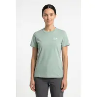 Jack Wolfskin Essential Short Sleeve T-shirt Vert S Femme